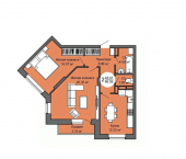 2-комн, 66 кв м, этаж 10/16 Авиационная улица, 3