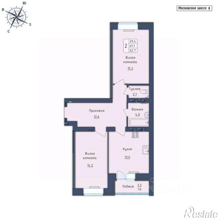2-комн квартира в новом доме Артельный переулок, 18,  д. 18