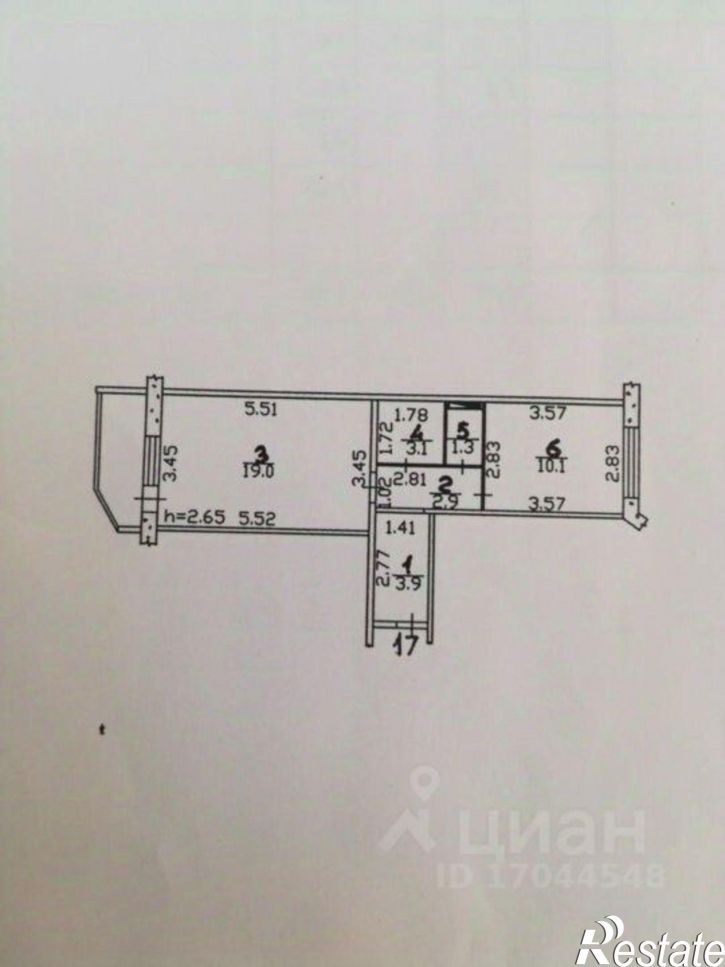 1-комн квартира улица Картукова, 2,  д. 2