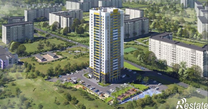 1-комн квартира в новом доме улица Кузнецова, 1