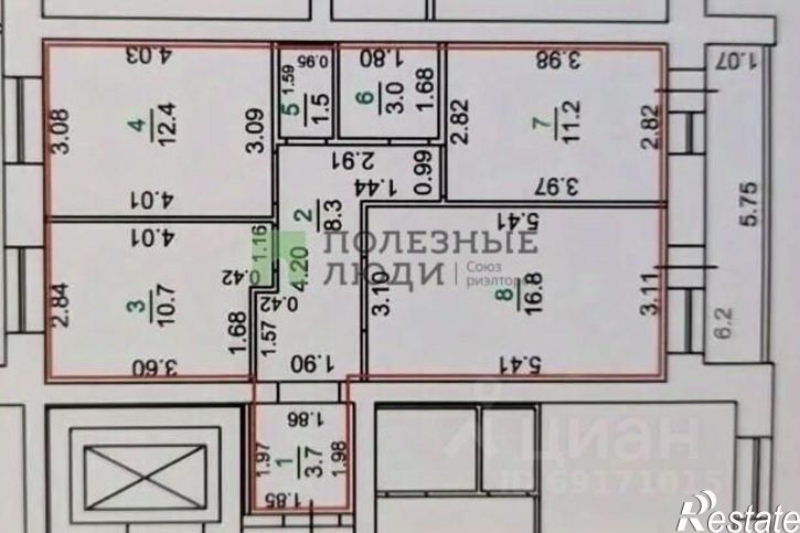 3-комн квартира Орёл г., Северный