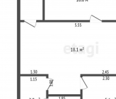 2-комн, 42кв м, этаж 1/5 Орёл, Детский переулок, 1