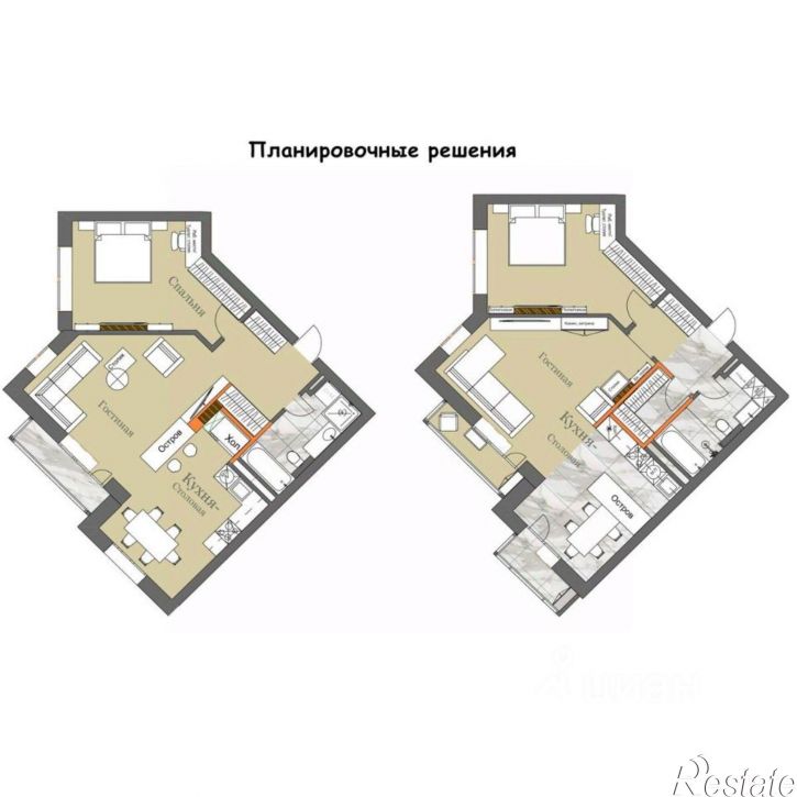2-комн квартира в новом доме Межквартальная улица, 3