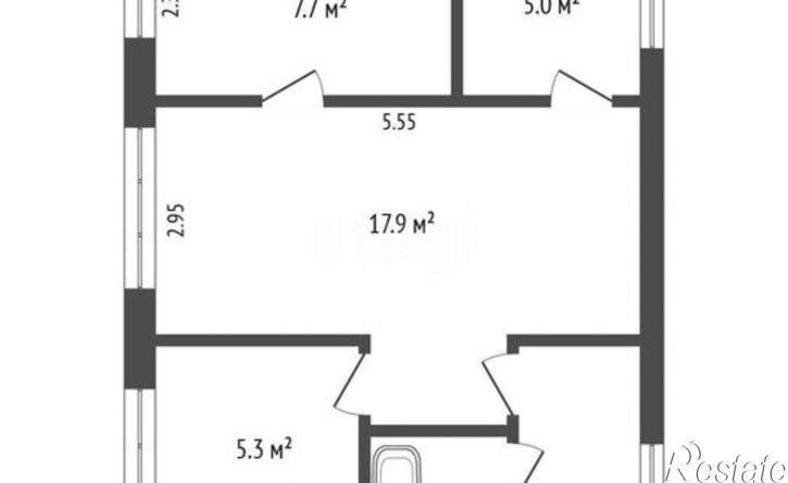 2-комн квартира Орёл, Рельсовая улица, 7