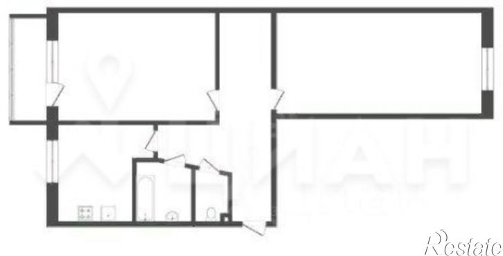 2-комн квартира Орёл, Карачевское шоссе, 7