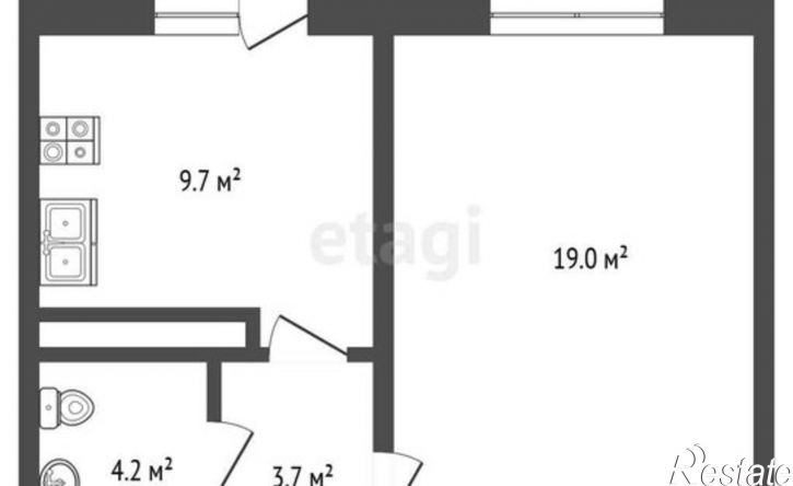 1-комн квартира Орёл, улица Космонавтов, 48к3