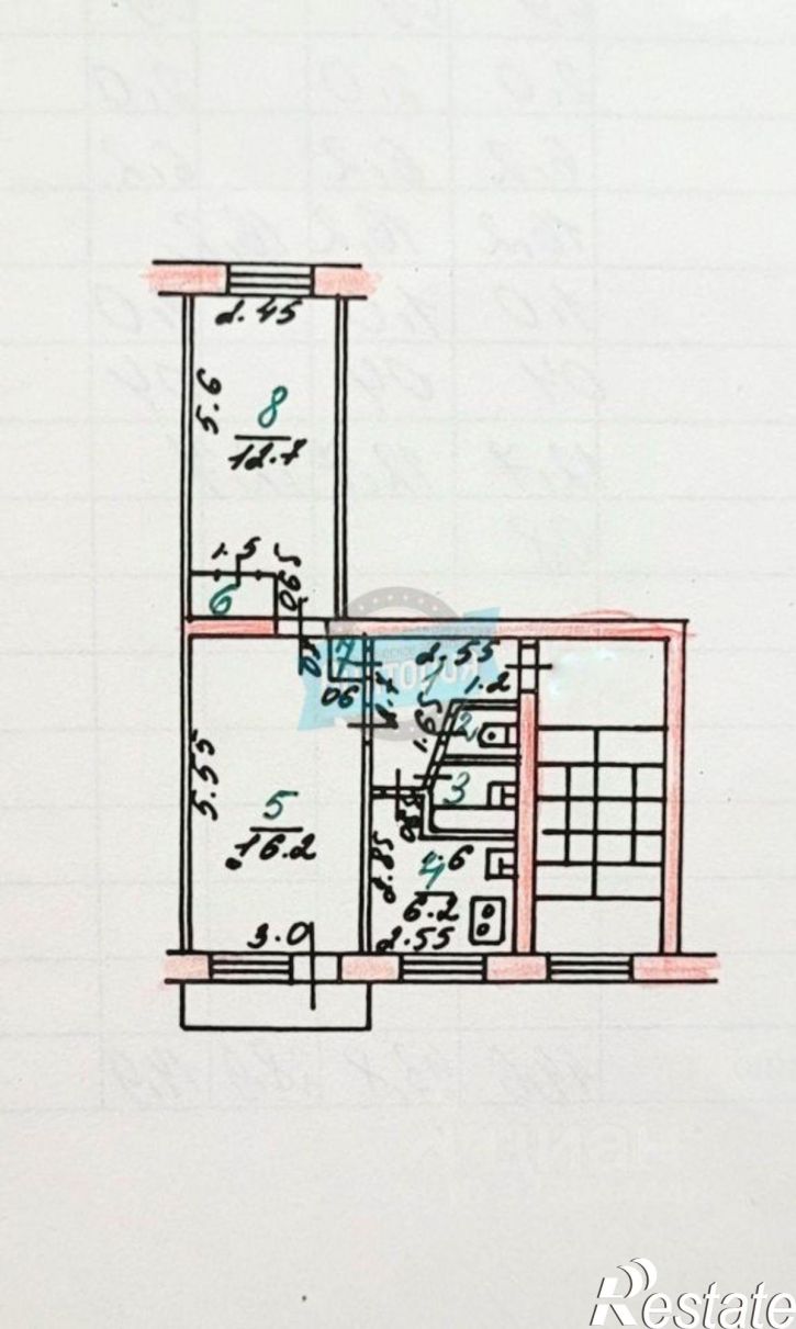 2-комн квартира ул Дзержинского, 1,  д. 1