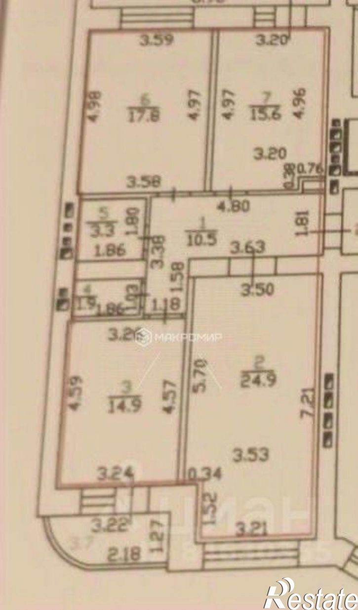 3-комн квартира Орёл г., Советский, Лескова ул., д.3