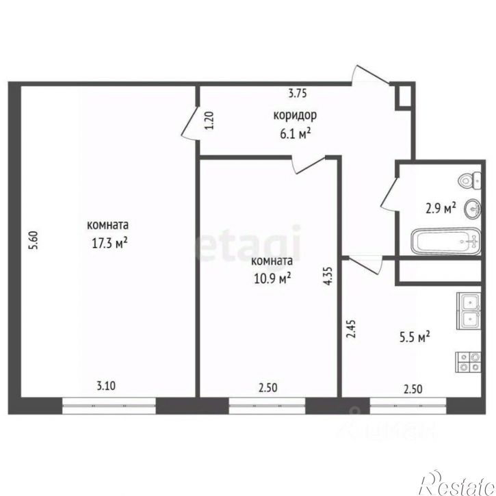 2-комн квартира улица Латышских Стрелков, 79,  д. 79