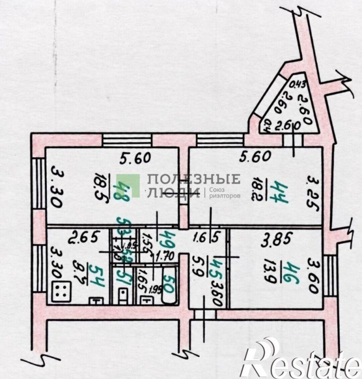 3-комн квартира улица Пушкина, 18,  д. 18