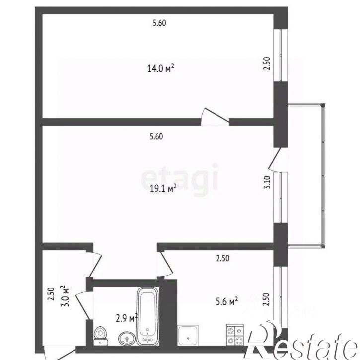 2-комн квартира улица Металлургов, 13,  д. 13