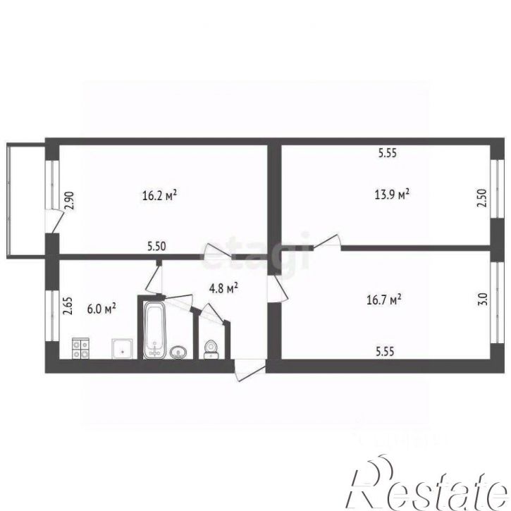 3-комн квартира улица Металлургов, 32,  д. 32
