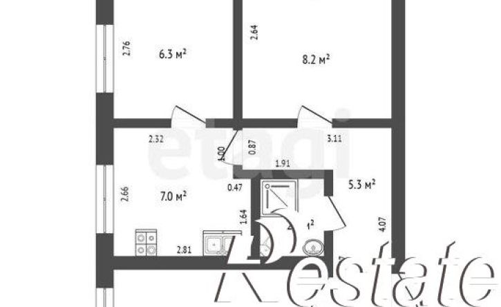 3-комн квартира 2-я Пушкарная улица, 18,  д. 18
